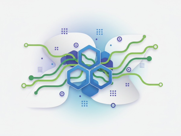 abstract paper cutout