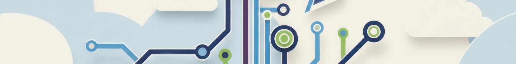 abstract paper cutout